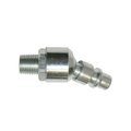 Interstate Pneumatics 3/8 Inch Industrial Steel Swivel Plug x 1/4 Inch Male NPT, PK 50 CPHS641-50K